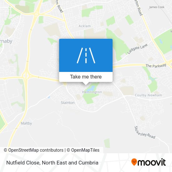 Nutfield Close map
