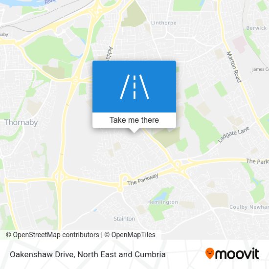 Oakenshaw Drive map