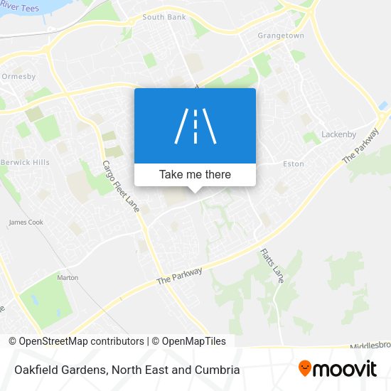 Oakfield Gardens map