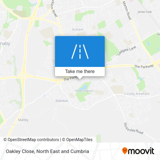 Oakley Close map