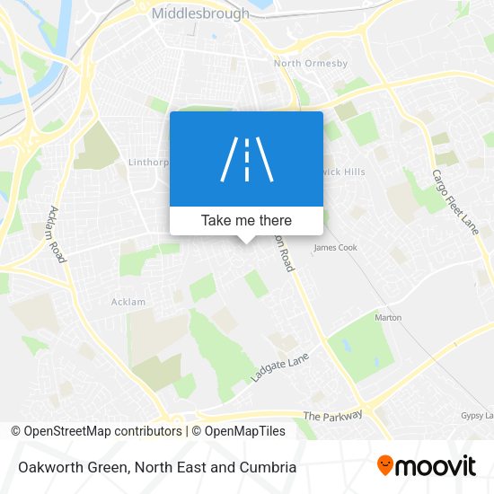 Oakworth Green map