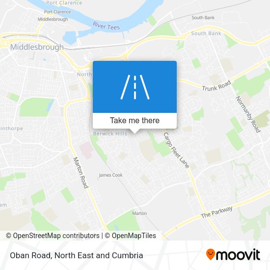 Oban Road map