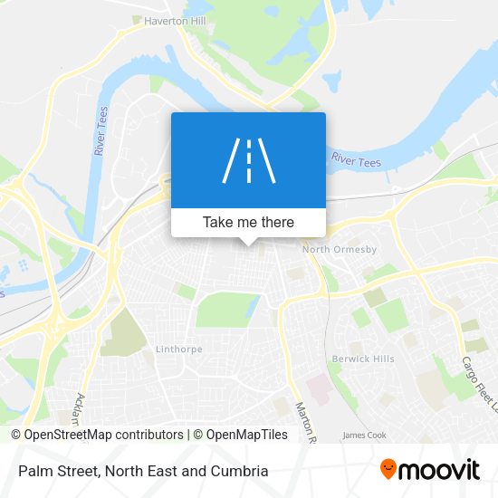 Palm Street map