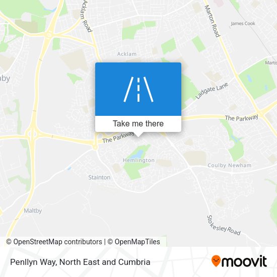 Penllyn Way map