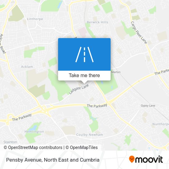 Pensby Avenue map