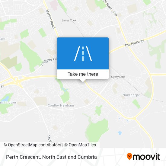 Perth Crescent map