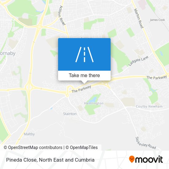 Pineda Close map