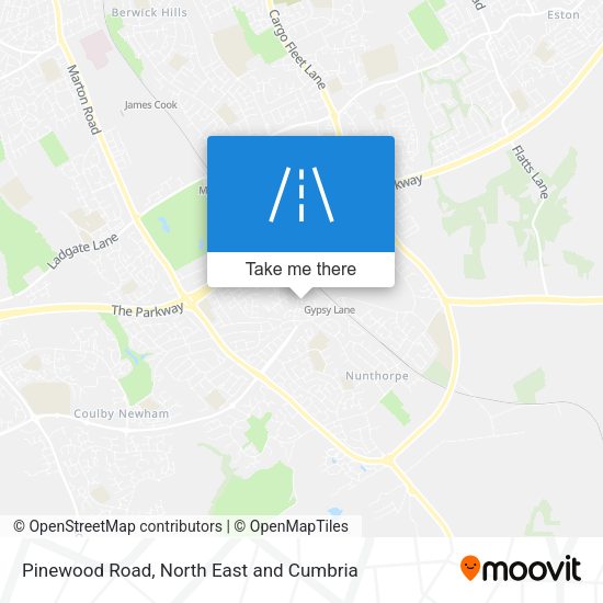 Pinewood Road map