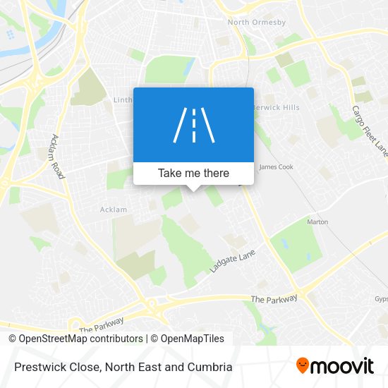 Prestwick Close map
