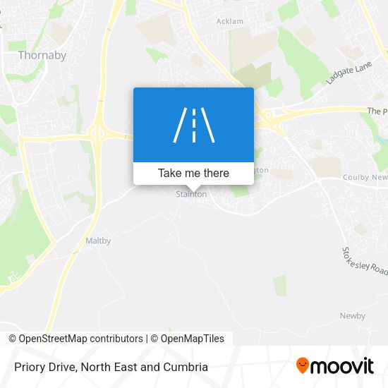 Priory Drive map