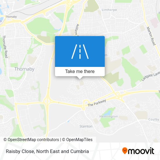 Raisby Close map