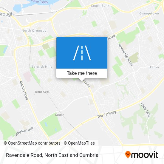 Ravendale Road map