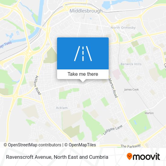 Ravenscroft Avenue map