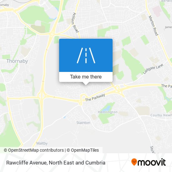 Rawcliffe Avenue map