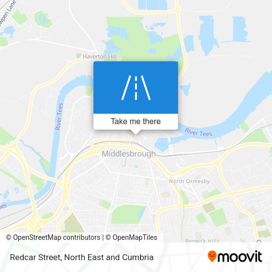 Redcar Street map