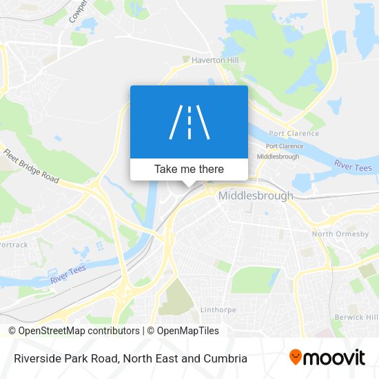 Riverside Park Road map