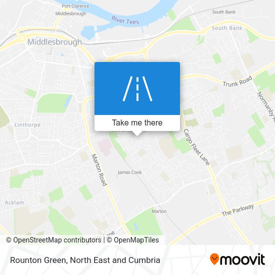 Rounton Green map
