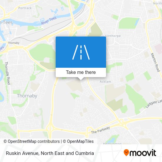 Ruskin Avenue map