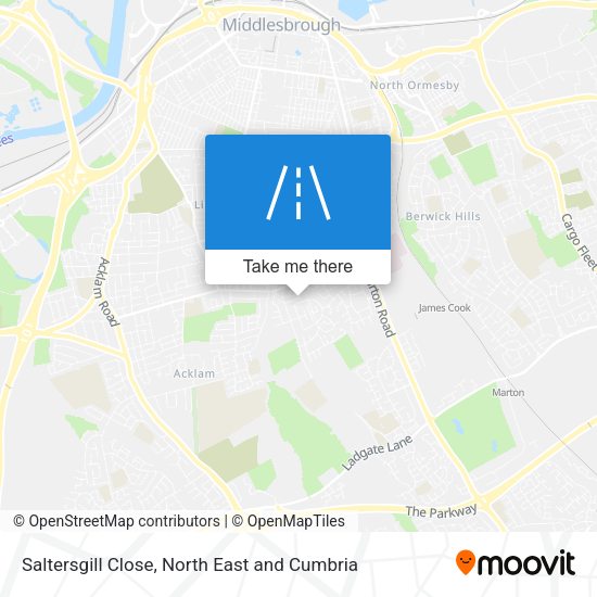 Saltersgill Close map