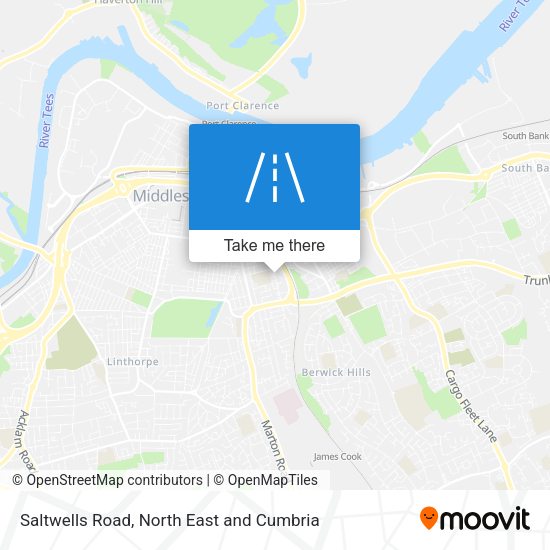 Saltwells Road map
