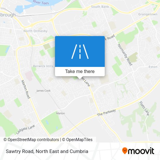 Sawtry Road map