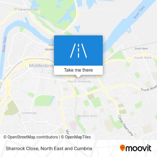 Sharrock Close map