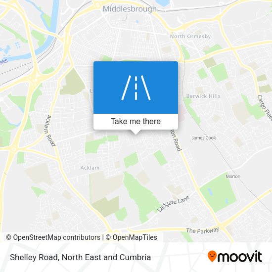 Shelley Road map
