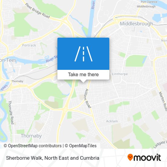 Sherborne Walk map