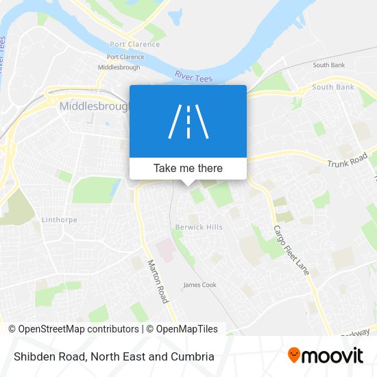 Shibden Road map