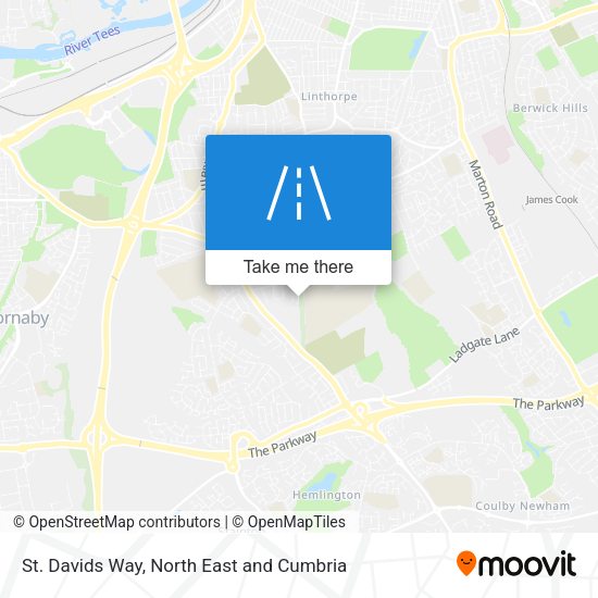 St. Davids Way map