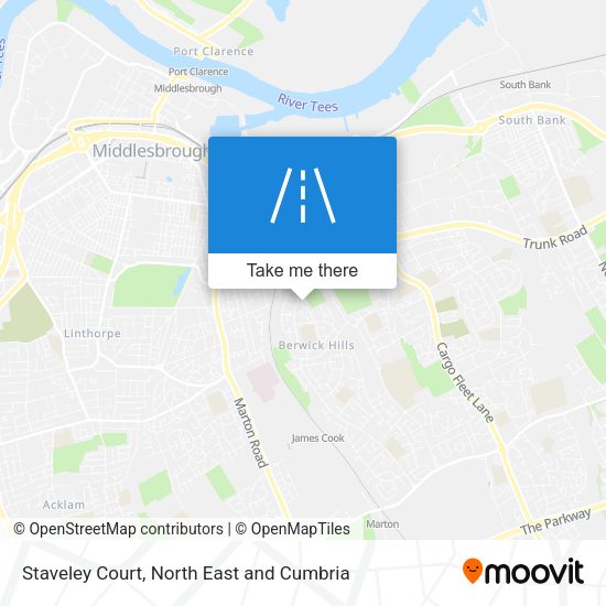 Staveley Court map