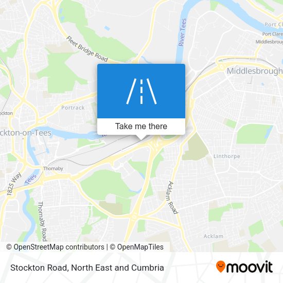 Stockton Road map