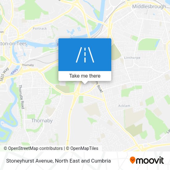 Stoneyhurst Avenue map