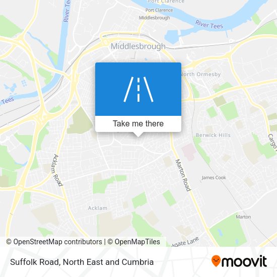 Suffolk Road map