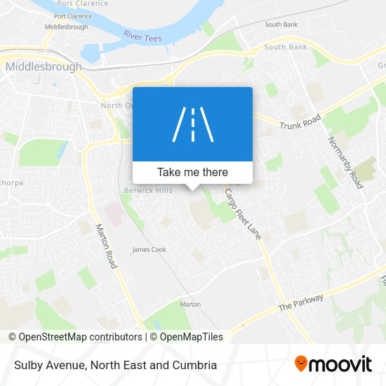 Sulby Avenue map