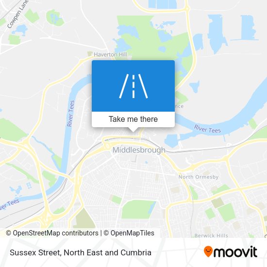 Sussex Street map