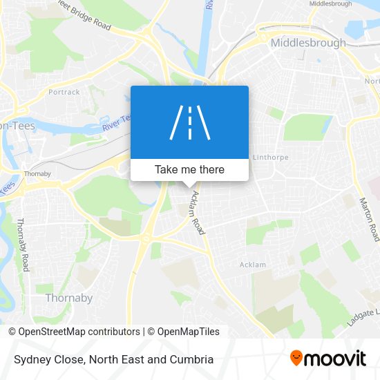 Sydney Close map