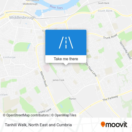Tanhill Walk map