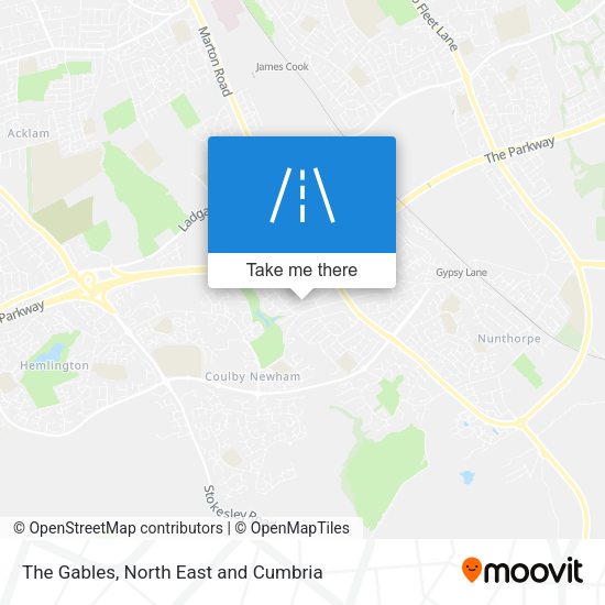 The Gables map