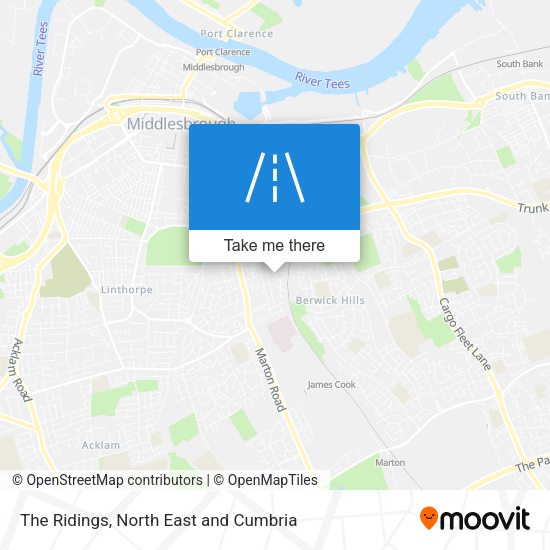 The Ridings map