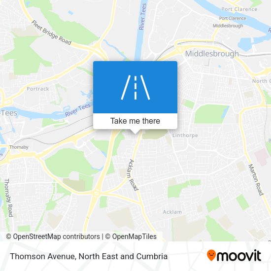 Thomson Avenue map