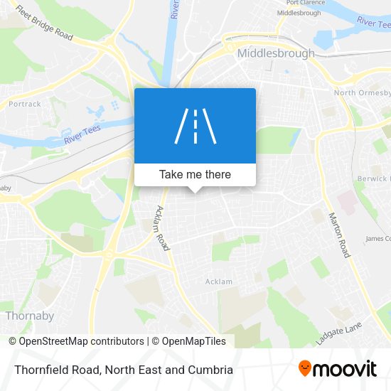 Thornfield Road map