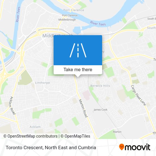 Toronto Crescent map