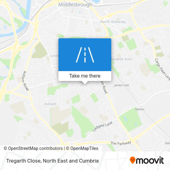 Tregarth Close map
