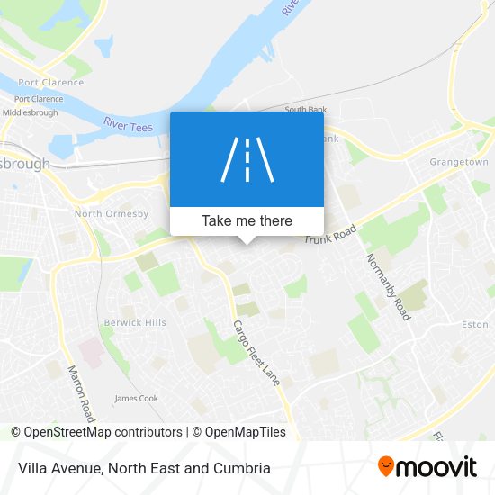 Villa Avenue map