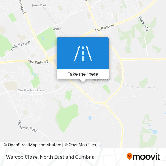 Warcop Close map
