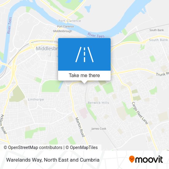 Warelands Way map