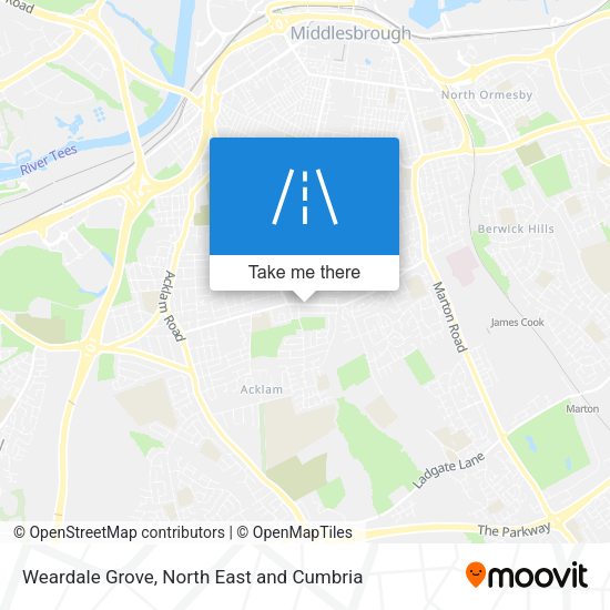 Weardale Grove map