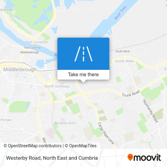 Westerby Road map