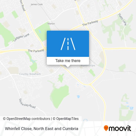 Whinfell Close map